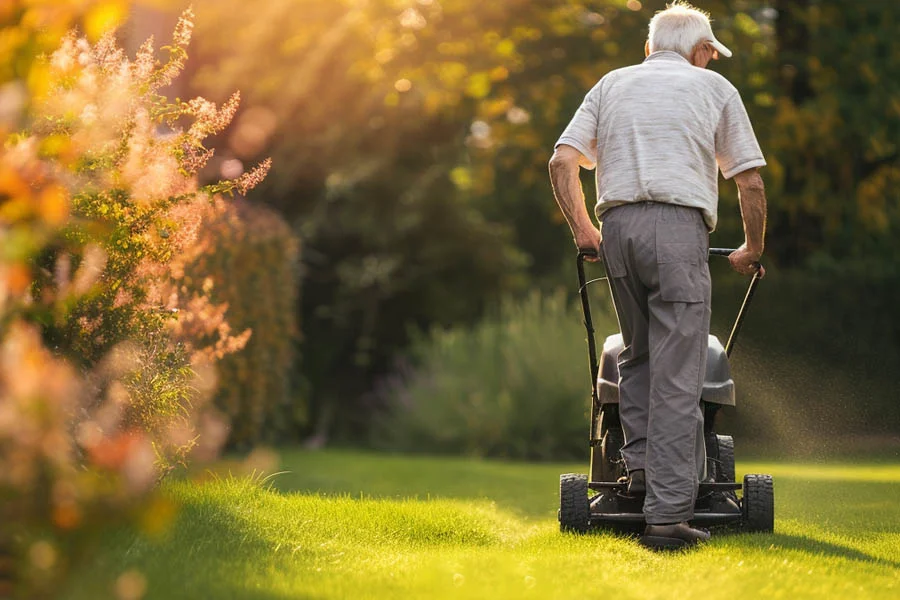 self-propelled lawnmower