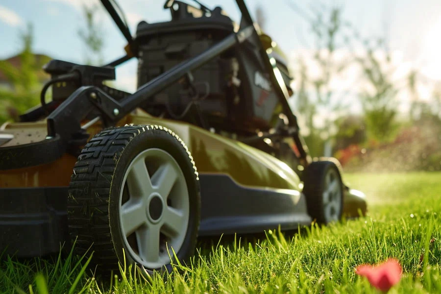 small battery powered lawn mower