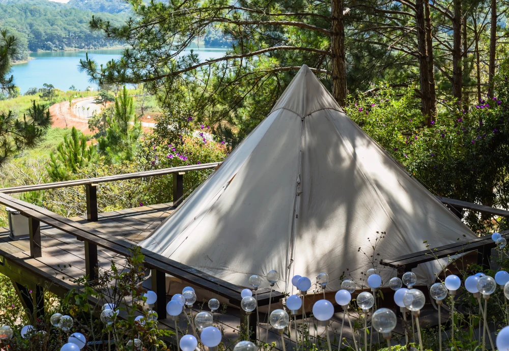 white teepee tent