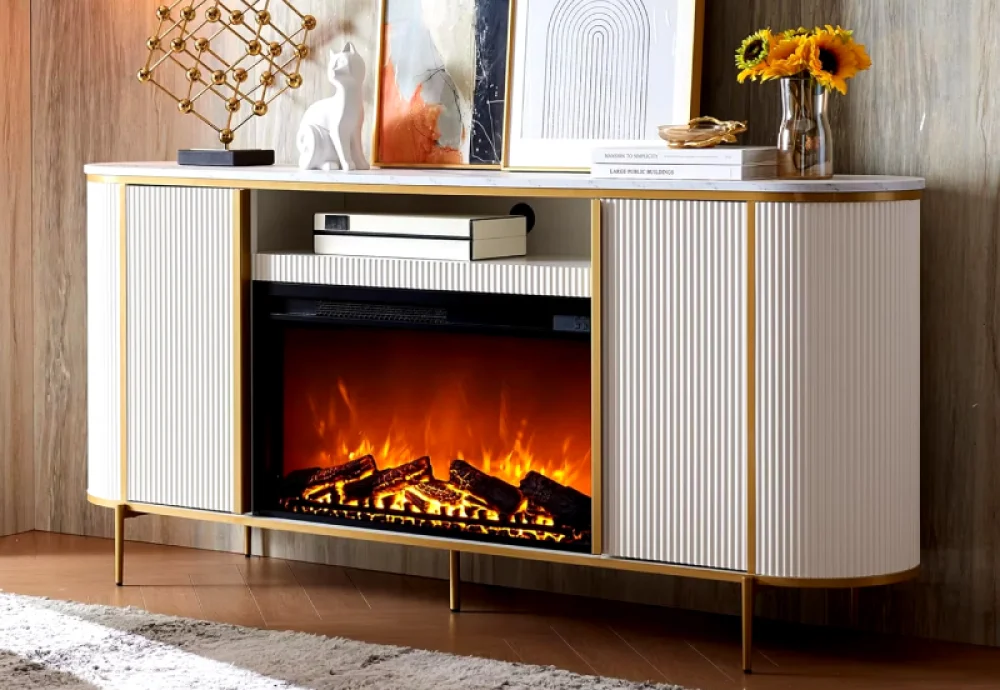 electric fireplace and tv stand